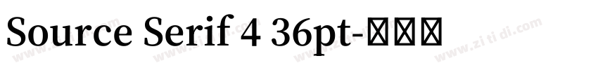 Source Serif 4 36pt字体转换